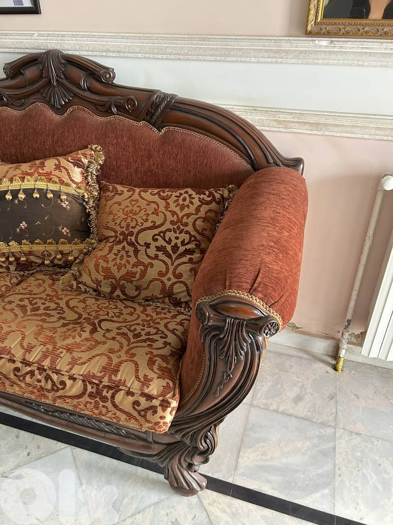 Good condition. 3-seat + 2-seat + 2x bergere 3