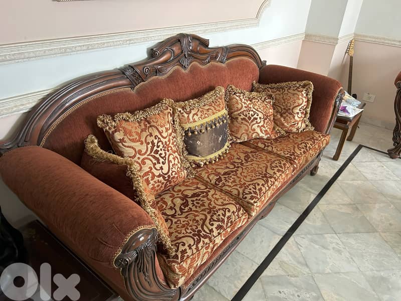 Good condition. 3-seat + 2-seat + 2x bergere 4