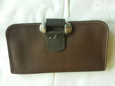Brown leather wallet - Not Negotiable
