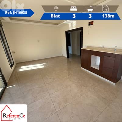 Beautiful apartment in Blat for rent شقة للإيجار في بلاط