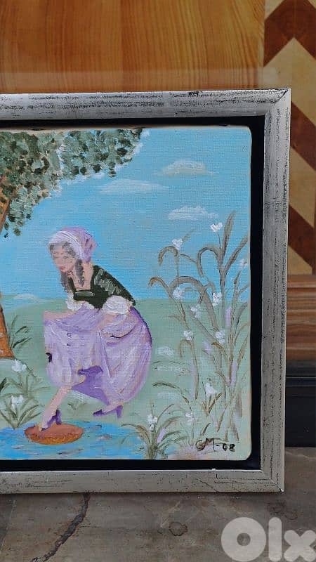 لوحة رسم زيتي اوروبية 2