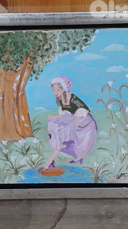 لوحة رسم زيتي اوروبية 4