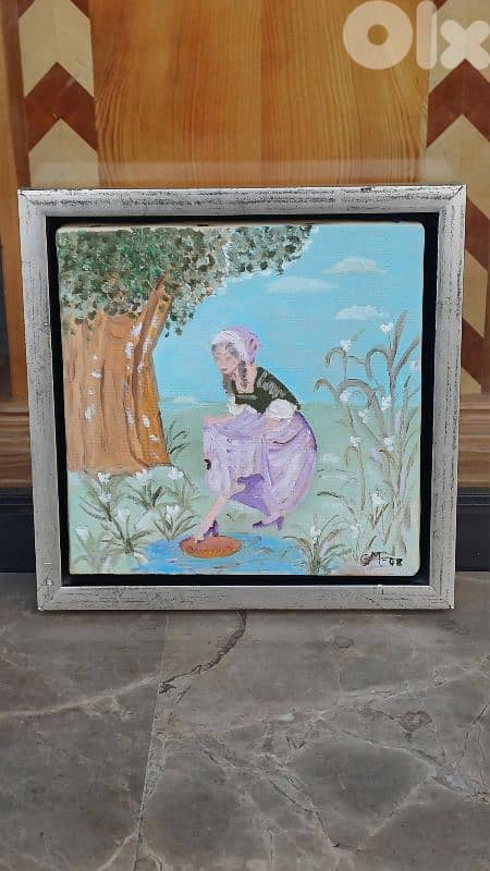 لوحة رسم زيتي اوروبية 5