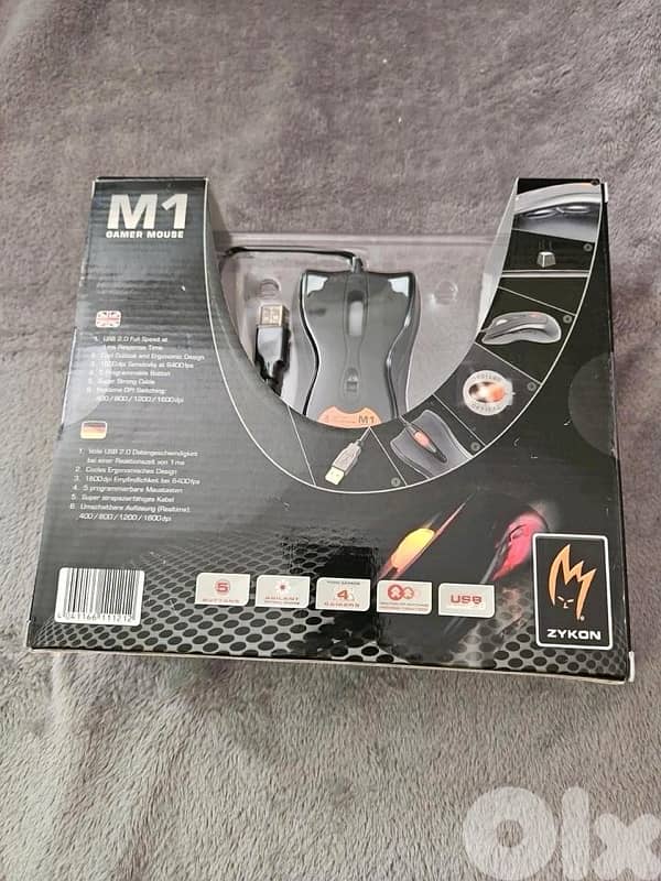 M1 Gamer Mouse, an optical gaming mouse designed for performance. 1