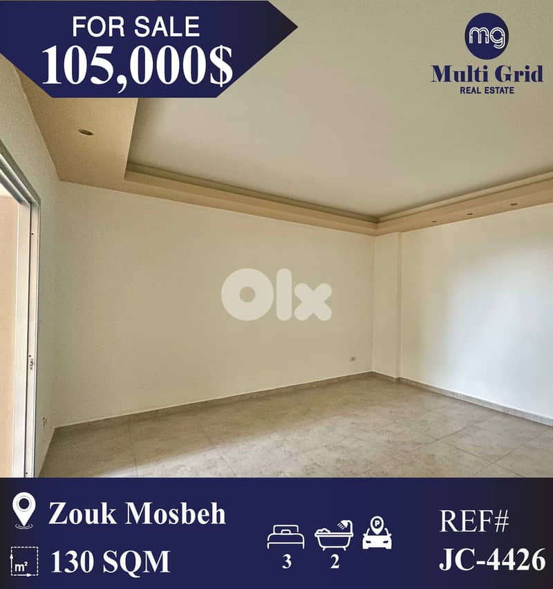 JC-4426 / Apartment for Sale in Zouk Mosbeh, شقة للبيع في زوق مصبح 0