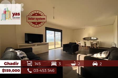 Renovated 3-Bedroom Apartment in Ghadir – Unblockable Sea View with