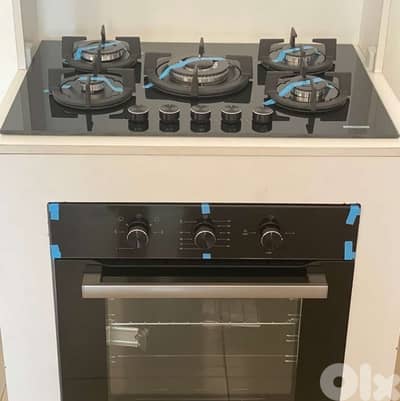 Luxell Gas Black Set: Top 90cm & Oven 60cm