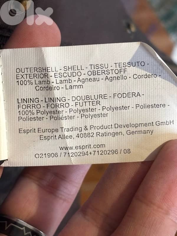 Authentic Esprit 100% Lamb leather 5