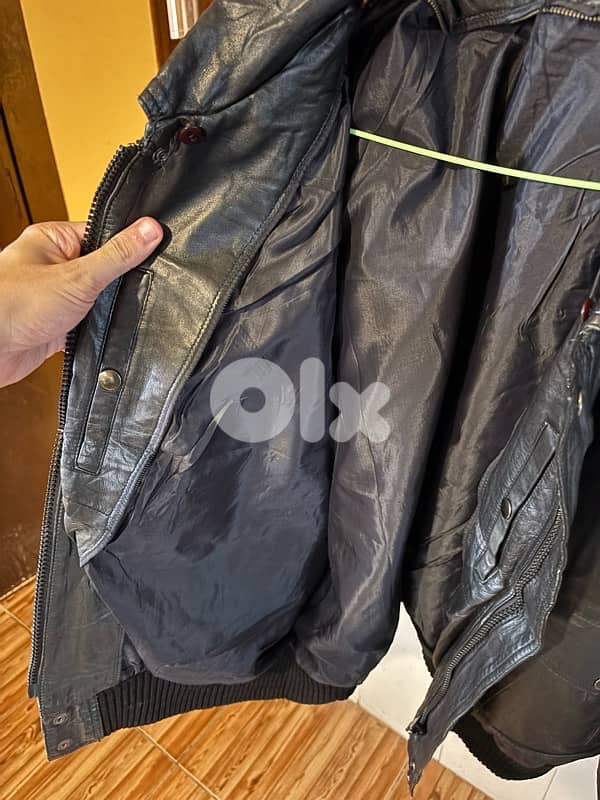 Vintage Real 100% leather jacket 2