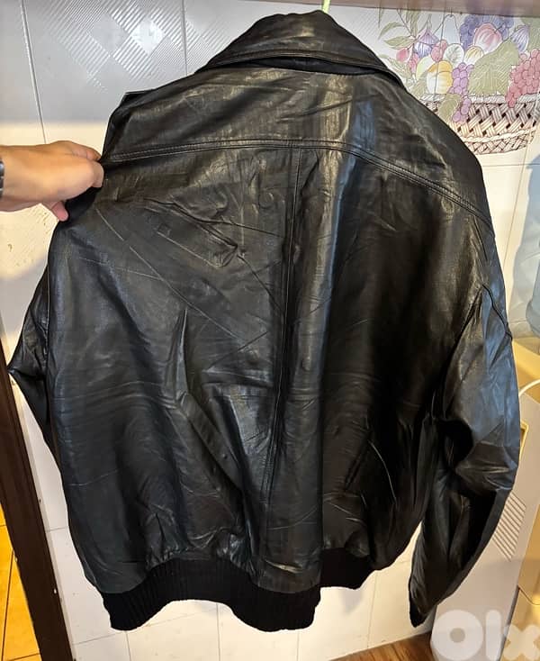 Vintage Real 100% leather jacket 4