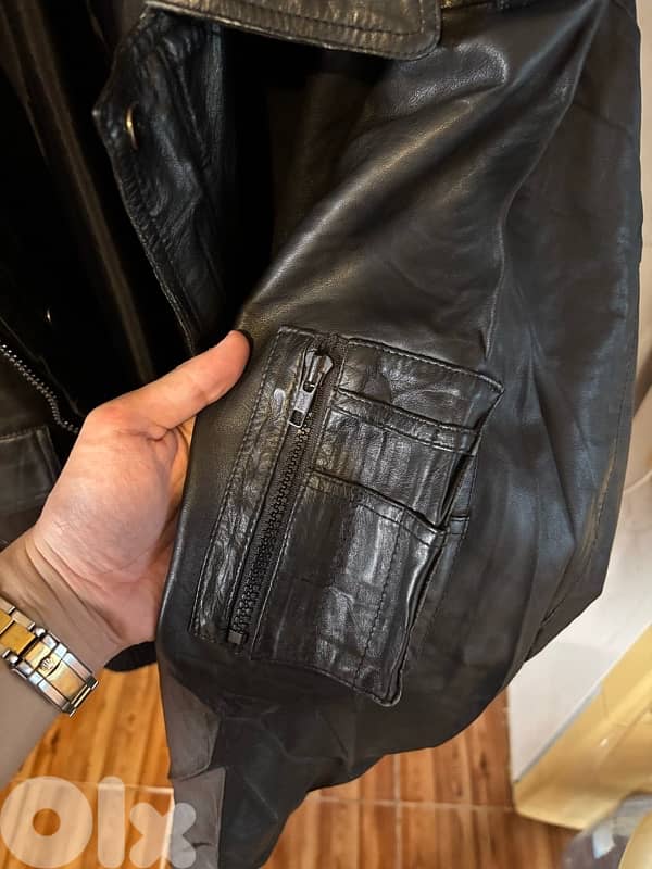 Vintage Real 100% leather jacket 6