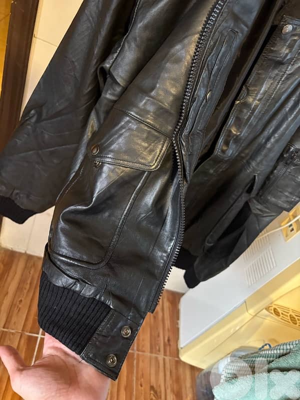 Vintage Real 100% leather jacket 7
