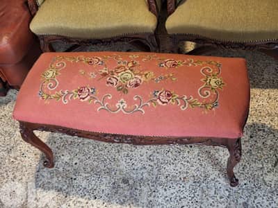 antique aubisson handmade bench