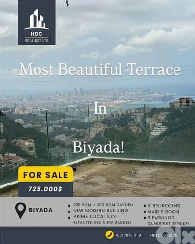 Biyada New Modern 230 sqm + 300 sqm garden sea view