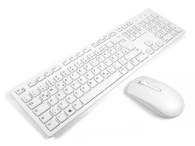 Dell White Keyboard and Mouse – Perfect for Office or Home Use 0