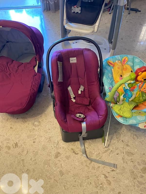 High chair, stroller, car seat…. 1