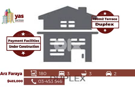 Arz Faraya 180m2 | 150m2 Terrace | Duplex | Payment Facilities | DA