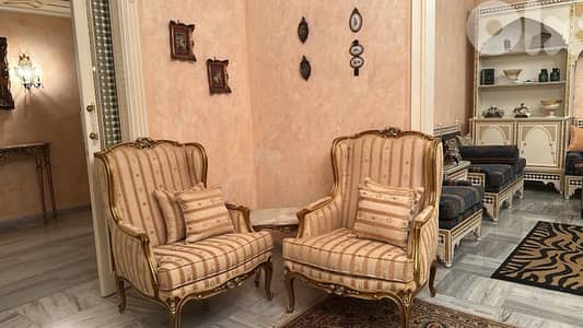 set armchairs + table