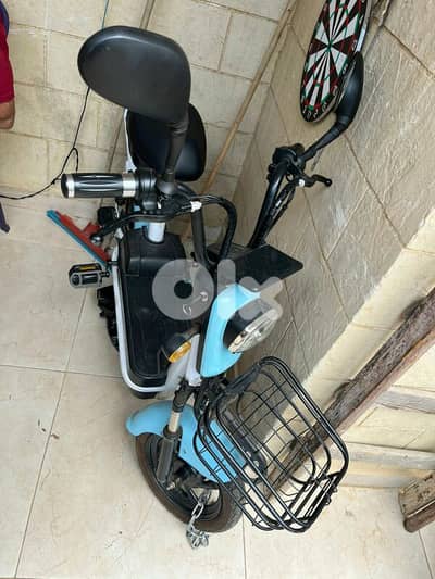 Electric motorcycle 350 watt 48 volt used contact me in 70/429/572