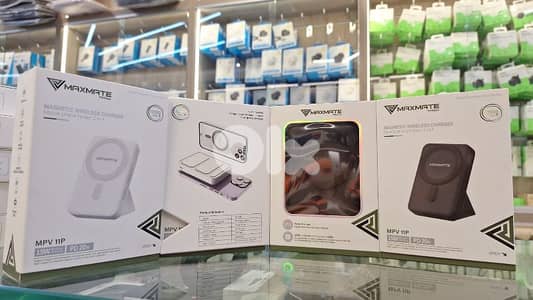MAXMATE MAGNETIC WIRELESS CHARGER MOBILE PHONE HOLDER 3-IN-1