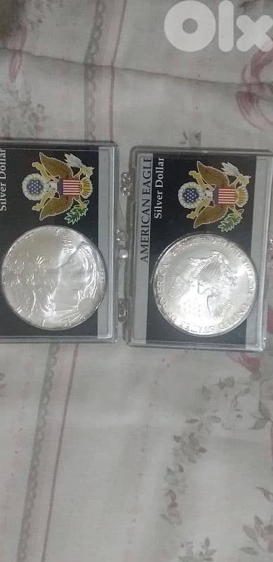 اونصات امركاني فضة  سعر الواحدة 85$ 1