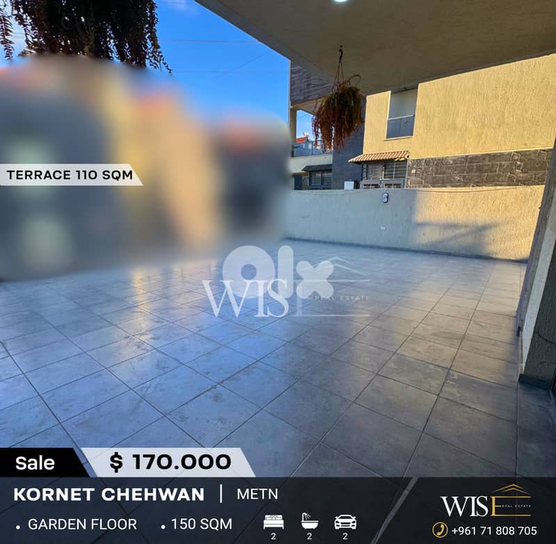 150 SQM Garden Floor for SALE in Cornet Chehwan! 0