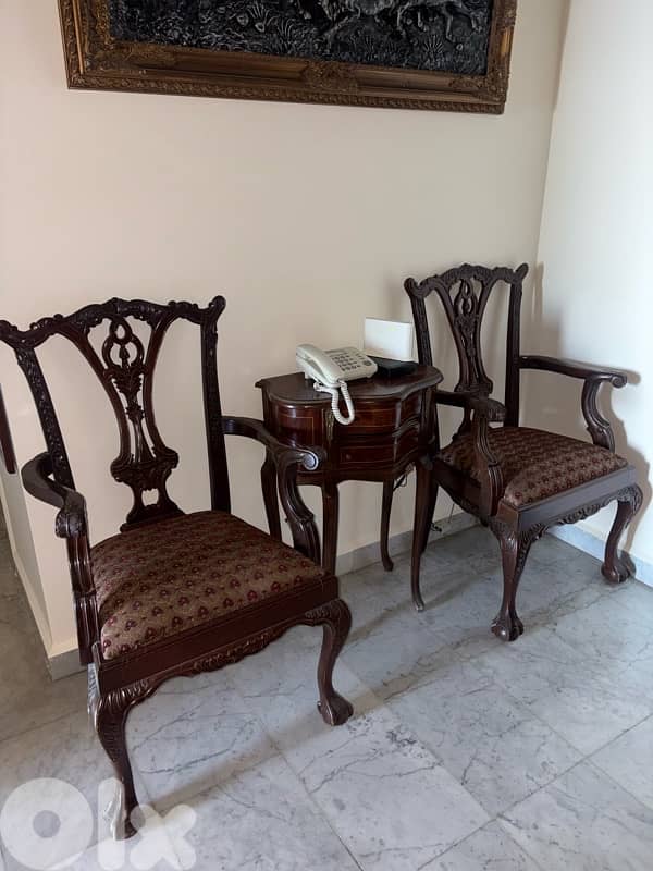 2 chairs & 1 table for sale 3
