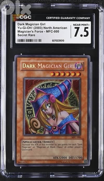 Yu-Gi-Oh! Dark Magician Girl MFC Secret Rare CGC 7.5 Yugioh