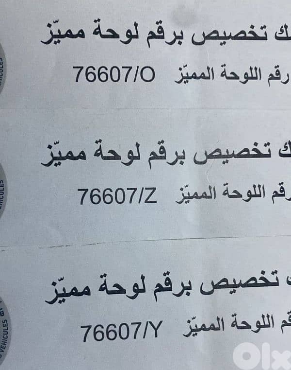 البيع ثلاث نمر بسعر ٧٦٦٠ $ 0