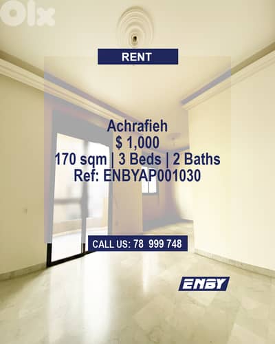 Apartment for Rent in Achrafieh | Calm Area | Easy Access