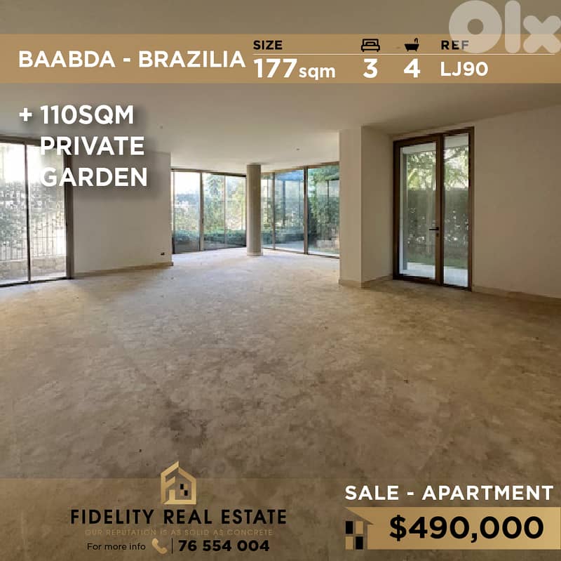 Apartment for sale in Baabda LJ90 شقة للبيع في بعبدا 0
