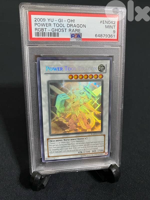 Yu-Gi-Oh! Power Tool Dragon RGBT Ghost Rare PSA 9 Yugioh 2