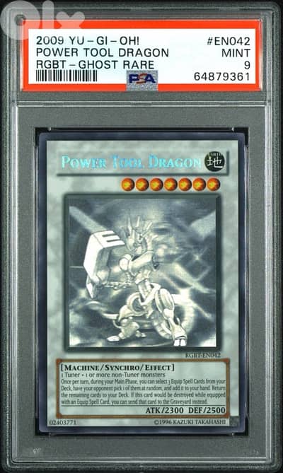 Yu-Gi-Oh! Power Tool Dragon RGBT Ghost Rare PSA 9 Yugioh