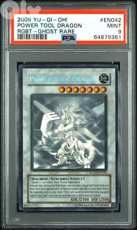 Yu-Gi-Oh! Power Tool Dragon RGBT Ghost Rare PSA 9 Yugioh 0