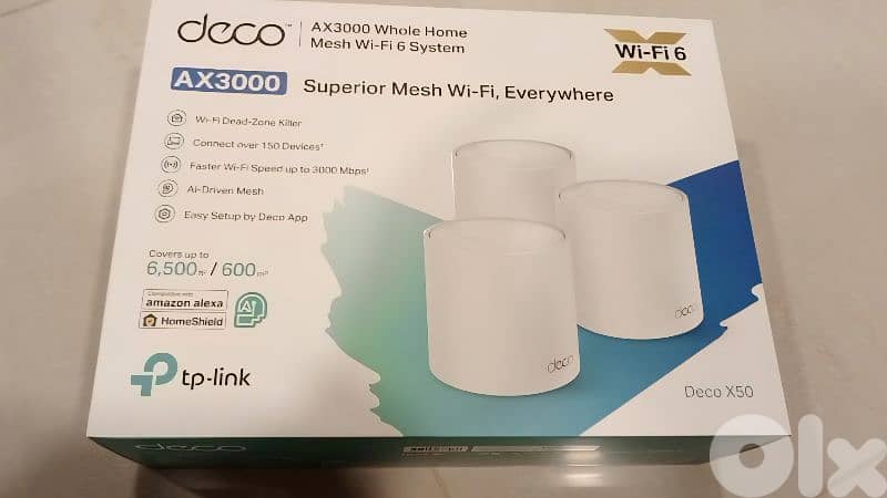 TP-Link Deco X50 (2-Pack) – AX3000 Whole Home Mesh Wi-Fi 6 System| New 1