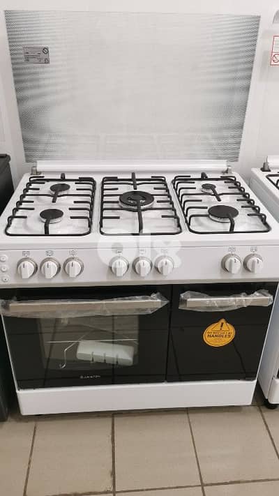 Gas Oven Ariston 90cm White