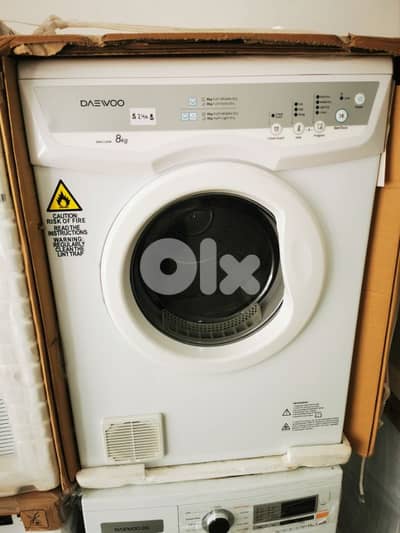 Dryer Daewoo 8kg White