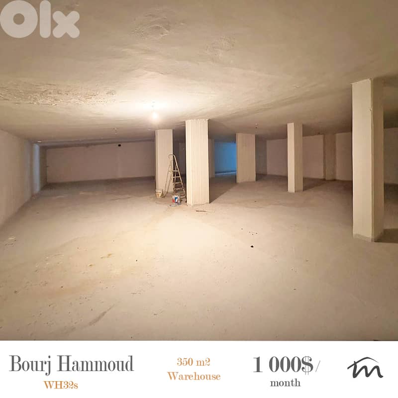 Burj Hammoud | 350m² Warehouse | High Ceiling | Prime Location-Access 0