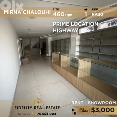 Warehouse for rent in Mirna Chalouhi RA30 معرض للإيجار
