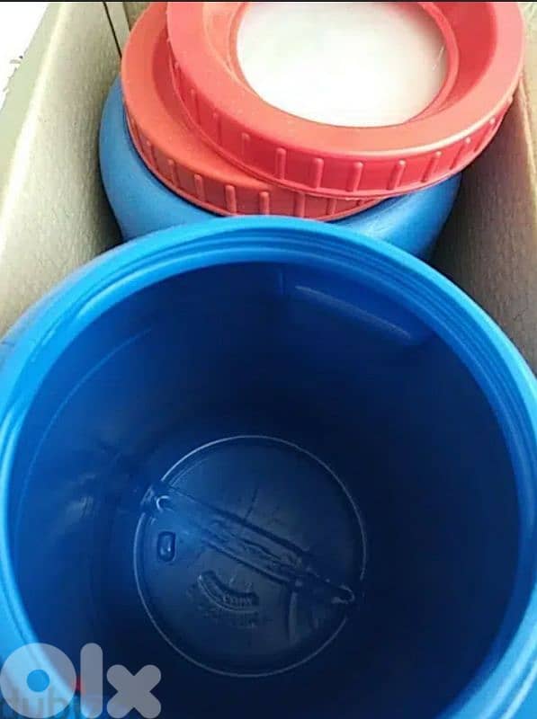 Two plastic jars 5/10L- Not Negotiable 1