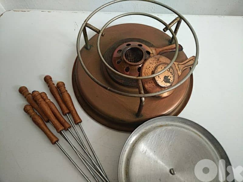 Vintage copper fondue set - Not Negotiable 3