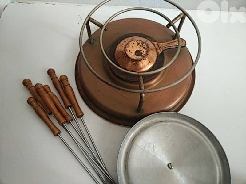 Vintage copper fondue set - Not Negotiable 4