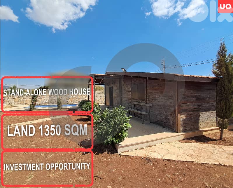Stand-Alone Wood House, land, great deal, zahle/زحلة REF#UO127326 0