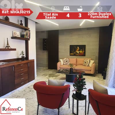 Furnished Duplex in Tilal Ain Saade دوبلكس مفروش في تلال عين سعادة