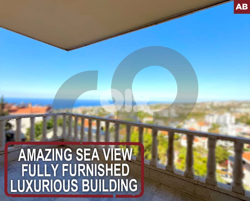 Amazing Sea View - Fully furnished -Hboub - JBEIL REF#AB127335 0