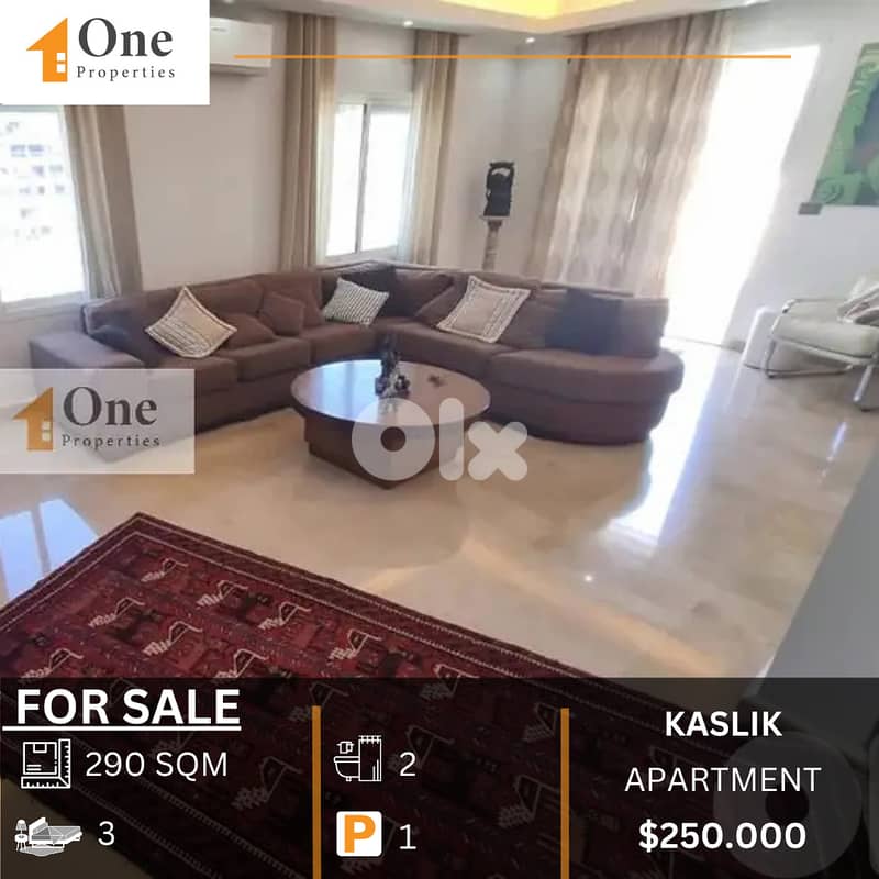FURNISHED APARTMENT FOR SALE IN KASLIK 0