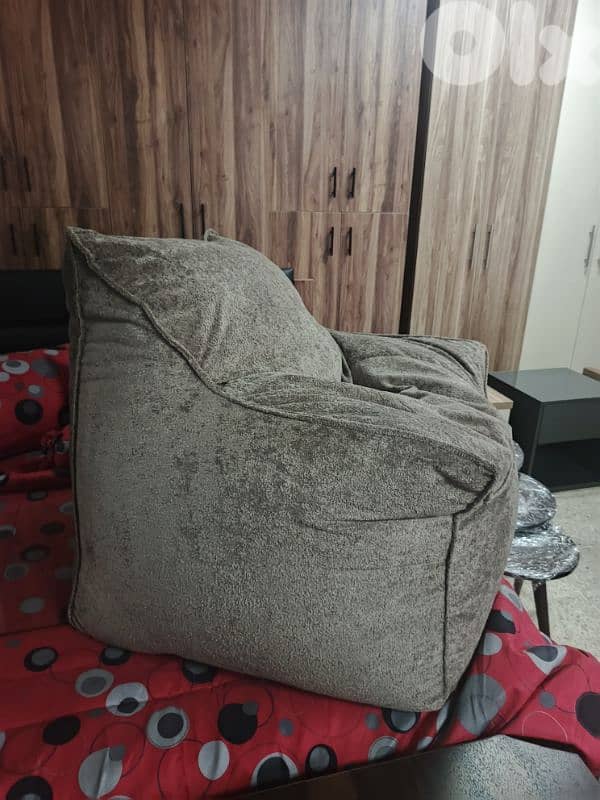 pouf tissue. ,بوف قماش مريح جدا 3
