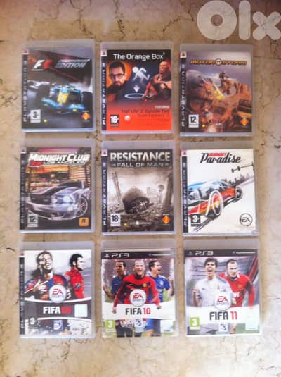 Original PS3 games in Mint Condition
