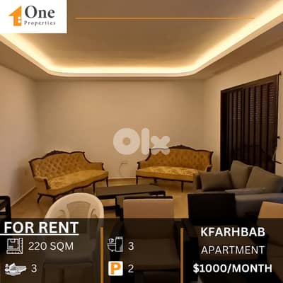 APARTMENT FOR RENT IN KFARHBAB