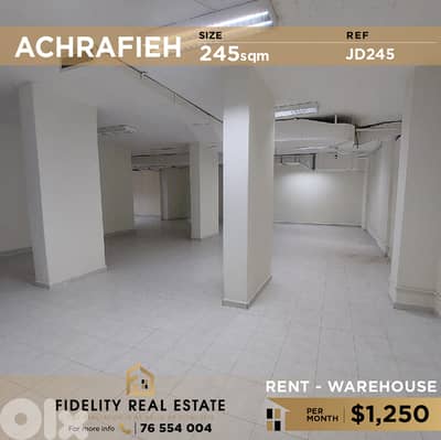 Warehouse for rent in Achrafieh JD245 مستودع للإيجار في الأشرفية